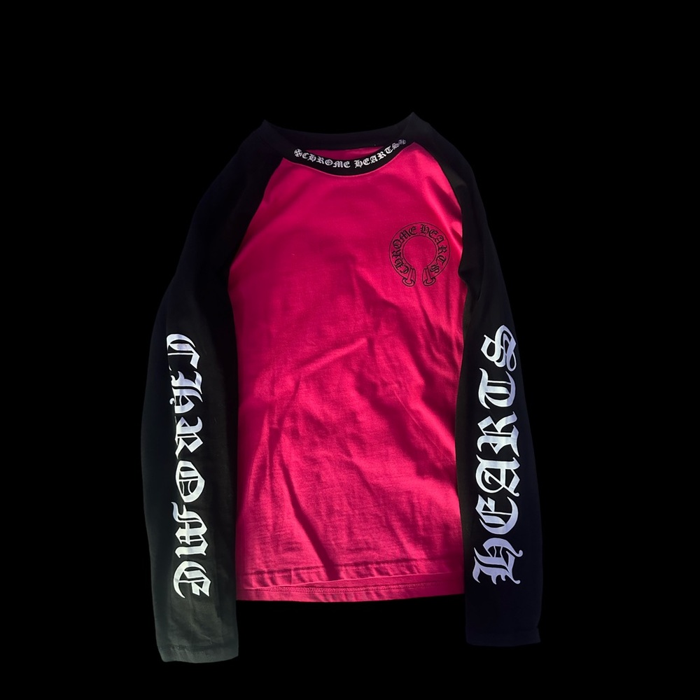 Chrome Hearts Pink Baseball Longsleeve
